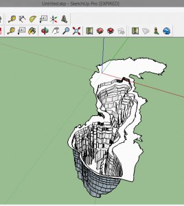 Каспийское море 3D в SketchUp